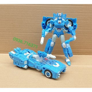 Robot biến hình xe màu xanh dương nhiều bước Transformers - Hasbro (Mỹ)
