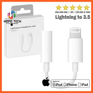 [KHAI TRƯƠNG SALE GIÁ GỐC] Cáp chuyển đổi Lightning sang 3.5mm chính hãng bóc máy Apple - BH 12 tháng