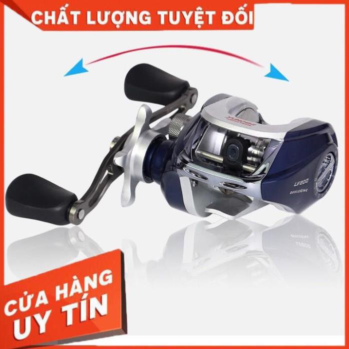 Máy Câu Cá Ngang Tay Trái Tay Phải Yumoshi LV201 LV200 [ HÀN VIP ] Chuyên dùng câu lure sông suối,cá lóc chẽm