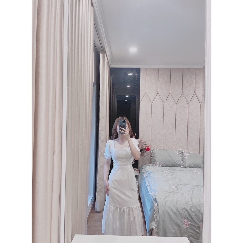 VÁY PHA REN ĐUÔI CÁ TRẮNG CHO NỮ | BigBuy360 - bigbuy360.vn