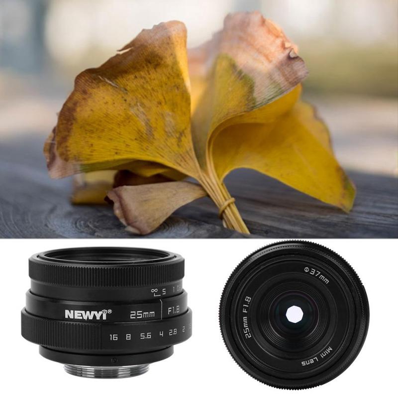 1buycart 25mm F1.8 Mini CCTV C Mount Wide Angle Lens for Sony Nikon Canon DSLR