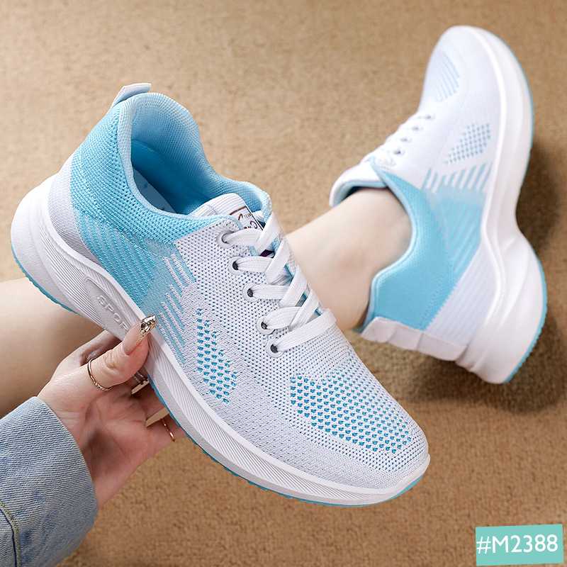 Giày Thể Thao Sneaker Nữ MINSU M2388, Kiểu Dáng  Bata Thể Thao Hàn Quốc Cho Chạy Bộ, Đi Học, Chơi