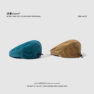 Mũ Beret nồi Retro Có dây chỉnh kích thước Nón Beret Cá tính Thời trang Phong cách Nhật Bản