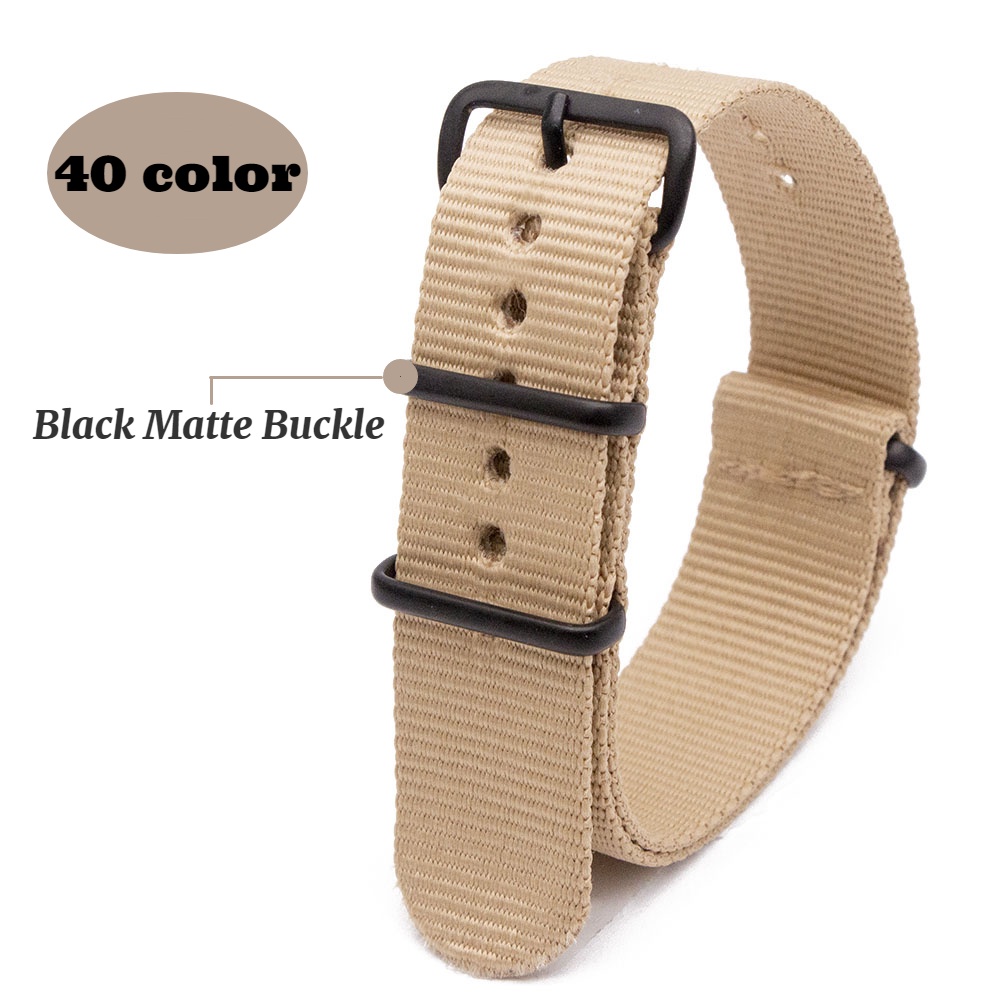 Dây Đeo Đồng Hồ Thể Thao Bằng Nylon Nhiều Màu Sắc 18MM 20MM 22MM 24MM