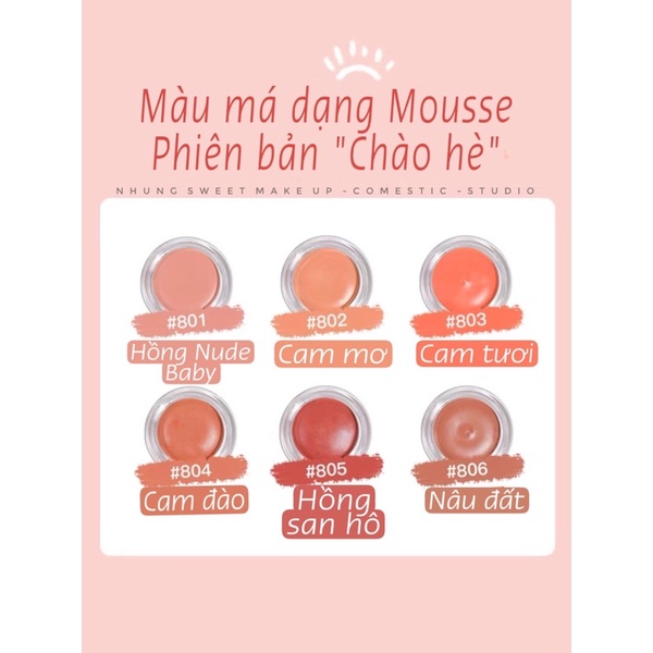 Màu má + mắt dạng kem