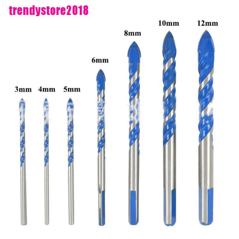 1 Mũi Khoan Xoắn Đa Năng Màu Xanh Dương Kích Thước 3mm Đến 12Mm