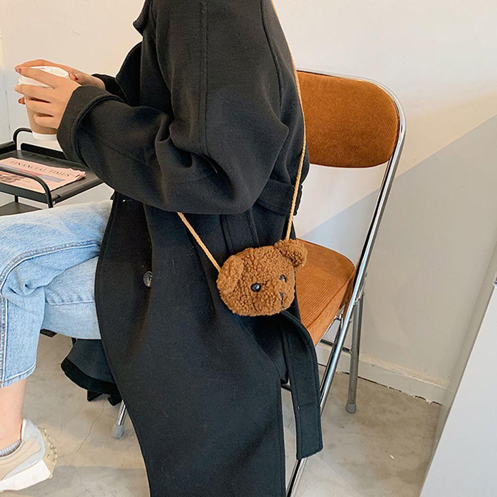 Túi Đeo Chéo Mini Hình Gấu Bông Hoạt Hình Dễ Thương