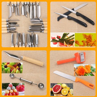 [GIÁ GỐC 3 NGÀY] Bộ Khắc Rau Củ Quả-Bộ Tỉa Hoa Quả Chuyên Dụng 80 Món Đa Năng