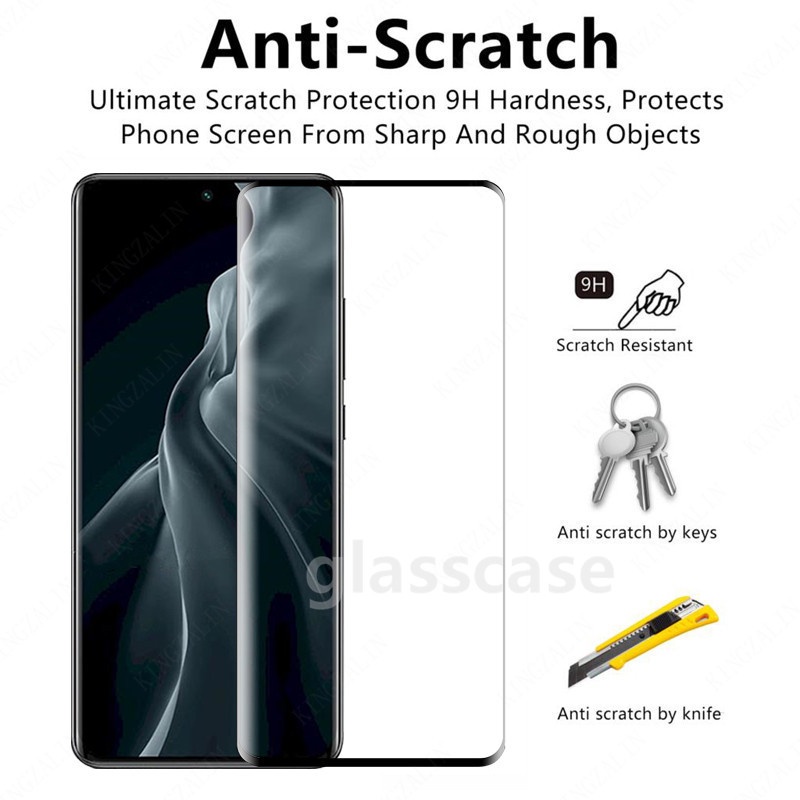 Miếng Dán Cường Lực Cong Bảo Vệ Màn Hình Cho Xiaomi Mi 12 12S 12X 10 11 Pro 10 Ultra Xiaomi12 12Pro