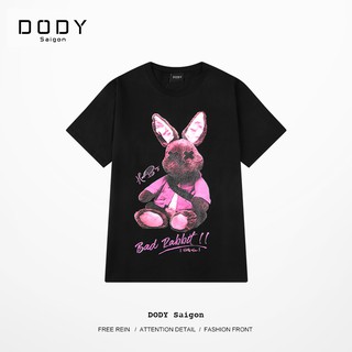 Áo thun nam nữ tay lỡ UNISEX CAO CẤP cotton 100% form rộng -  BAD RABBIT [DODY Saigon / Áo Thun Nam Nữ]
