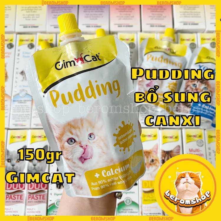 GÓI PUDDING GIMCAT CHO MÈO BỔ SUNG CANXI 150G NHẬP ĐỨC GIÁ CỰC RẺ