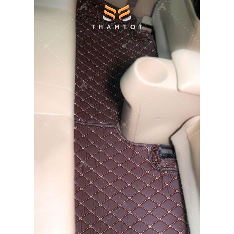 Thảm lót sàn ô tô 5D 6D Toyota Fortuner 2013-2022 da PU cao cấp, không mùi, giảm tiếng ồn_Thamtot90