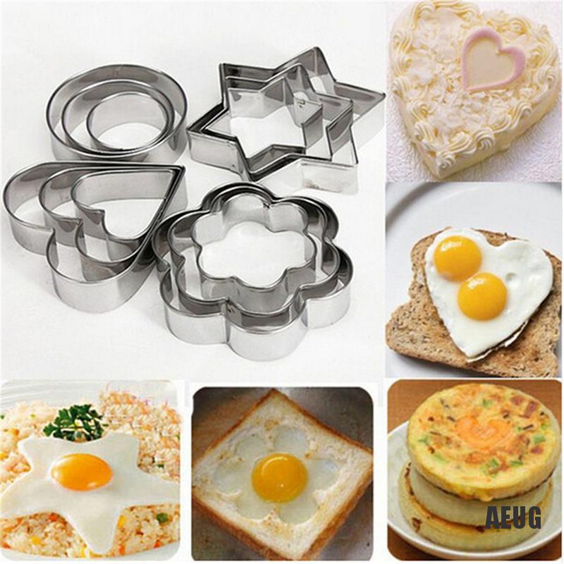 Bộ 12 Khuôn Cắt Bánh Quy Bằng Thép Không Gỉ