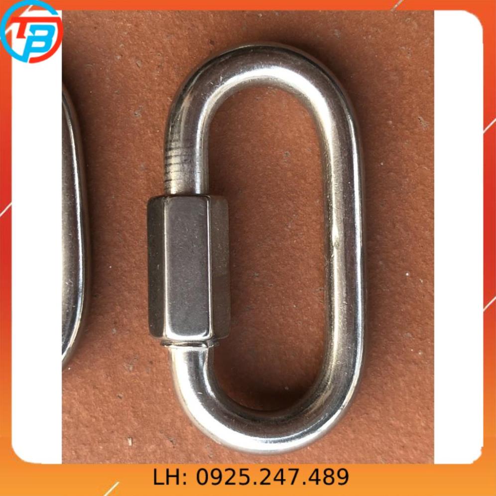Móc nối xích, khóa xích INOX [ Phi 4mm ] CÁP THÉP Thái Bình VinàN