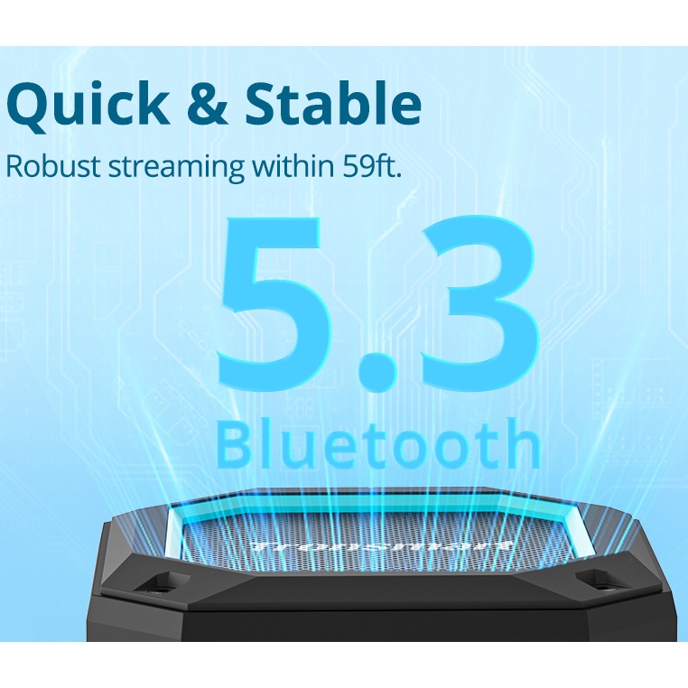 Loa Bluetooth 5.3 Tronsmart Groove 2 Công Suất 10W Chống Nước IPX7 Âm Thanh Siêu Trầm Ghép Đôi Âm Thanh Nổi - Chính Hãng