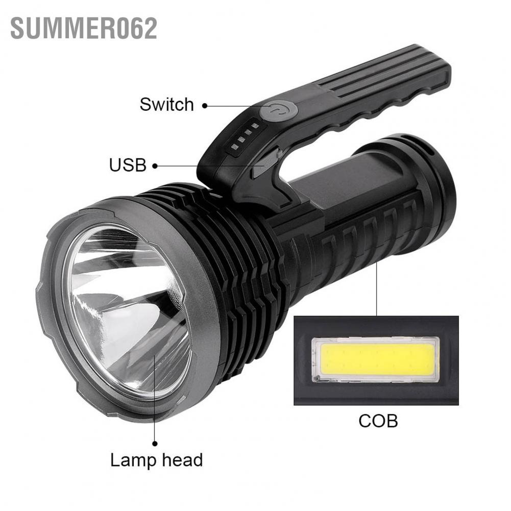 Đèn pin ánh sáng đôi chống thấm nước thiết kế di động tiện lợi cho ngoài trời