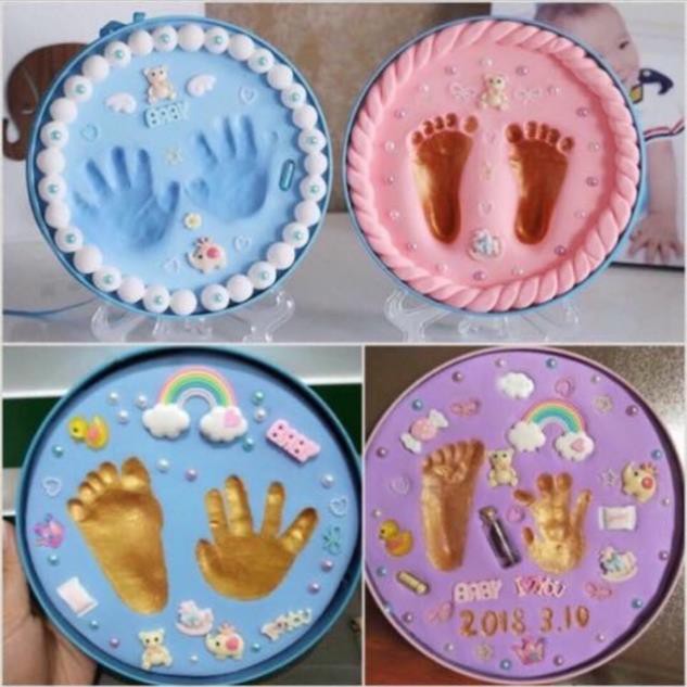 SALE BỘ IN DẤU CHÂN TAY LƯU GIỮ KỈ NIỆM CHO BÉ YÊU