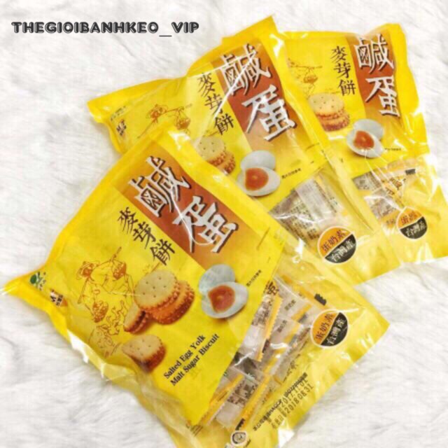 Bánh quy trứng muối Taiwan 500gr | BigBuy360 - bigbuy360.vn