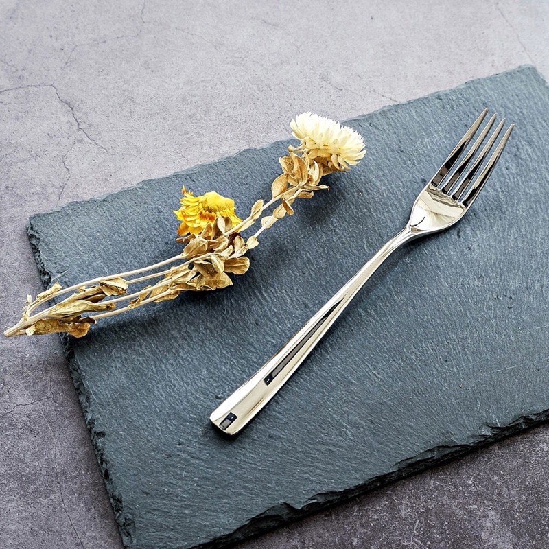 Dĩa Ăn Inox, Nĩa Inox Xịn Cán Vuông Sang Trọng Phong Cách Châu Âu