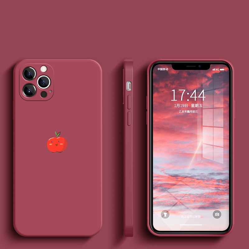 Ốp lưng for iPhone 7Plus 8 Plus 6 6s Plus 7+ 8+ XR Đường Viền Vuông Silicone Mềm