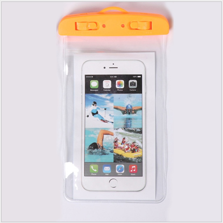 Túi đựng điện thoại chống nước cao cấp có dây đeo cổ màu sắc tươi sáng bảo vệ điện thoại khi đi bơi tắm biển