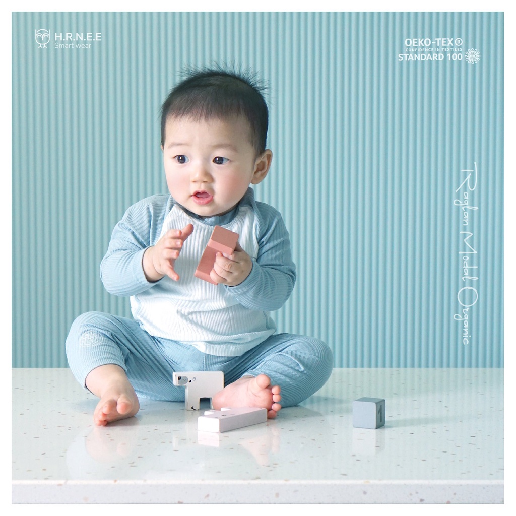 Bộ quần áo dài tay hãng HRNEE vải sợi sồi MODAL mềm mịn thoáng mát