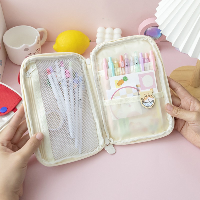 Túi Đựng Bút Đa Năng Sức Chứa Lớn Chống Bụi Bẩn Dành Cho Trẻ Em