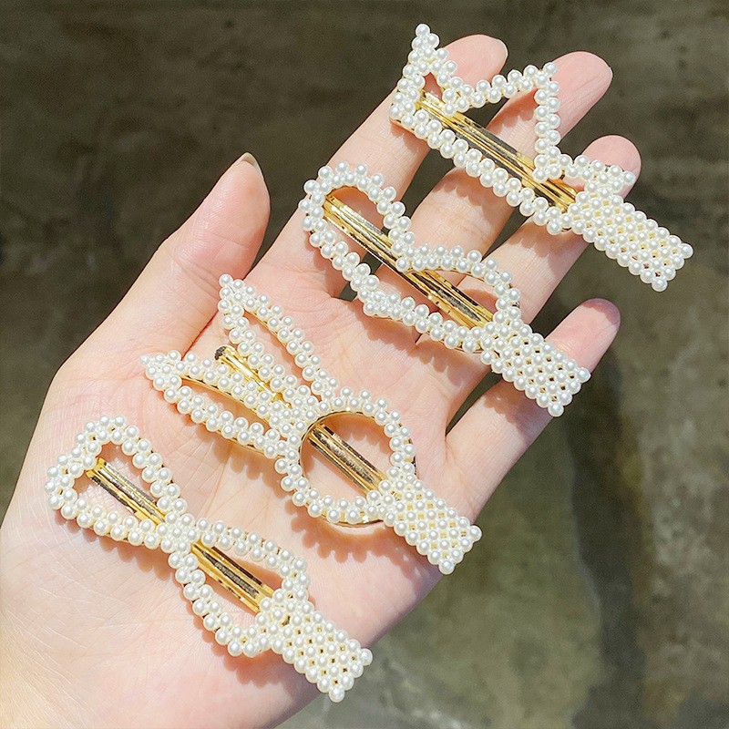 (Mới về) Kẹp mái ngọc trai giả dễ thương phong cách Hàn Quốc Tatitava