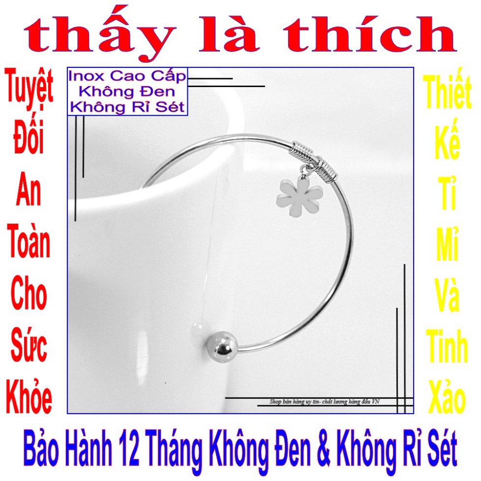 Vòng đeo chân cho bé gái - An toàn cho trẻ - Cam kết 1 đổi 1 nếu hoen , gỉ sét