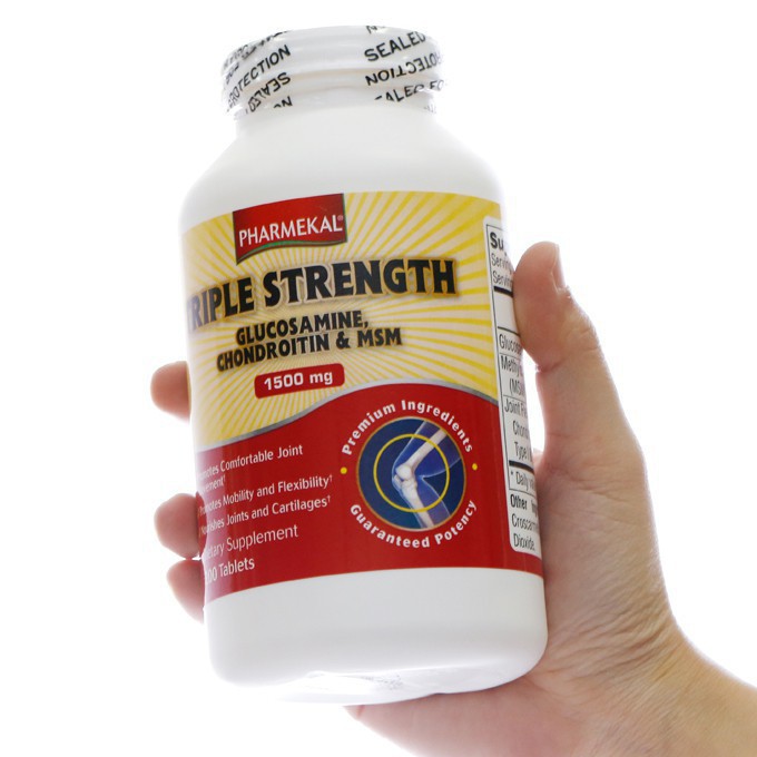 Viên Uống Giúp Phục Hồi Và Tái Tạo Sụn Khớp Triple Strength Glucosamine Chondroitin Pharmekal Hộp 200 Viên