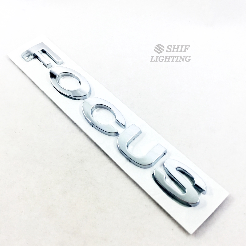 Huy hiệu bằng ABS màu crôm hình logo FOCUS gắn thay thế cho cốp xe hơi FORD