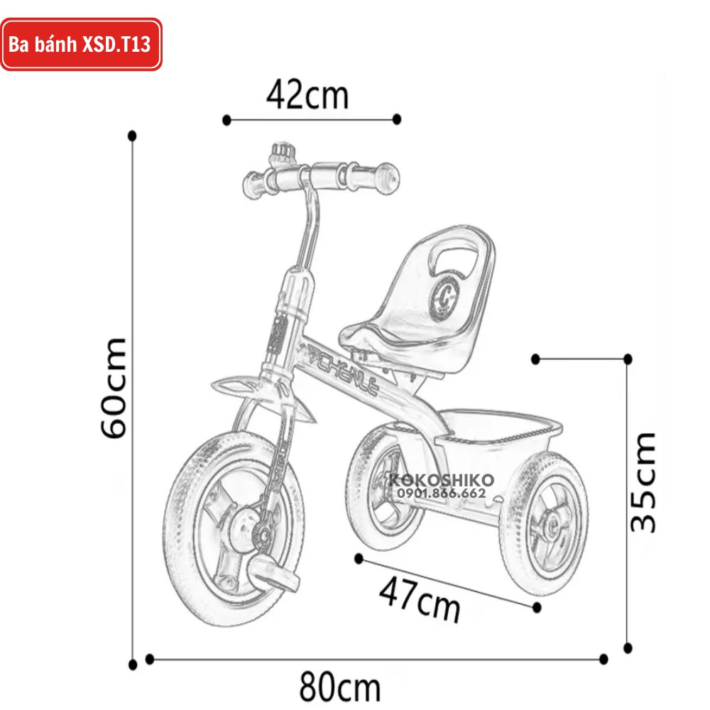 Xe đạp ba bánh XSD.T13