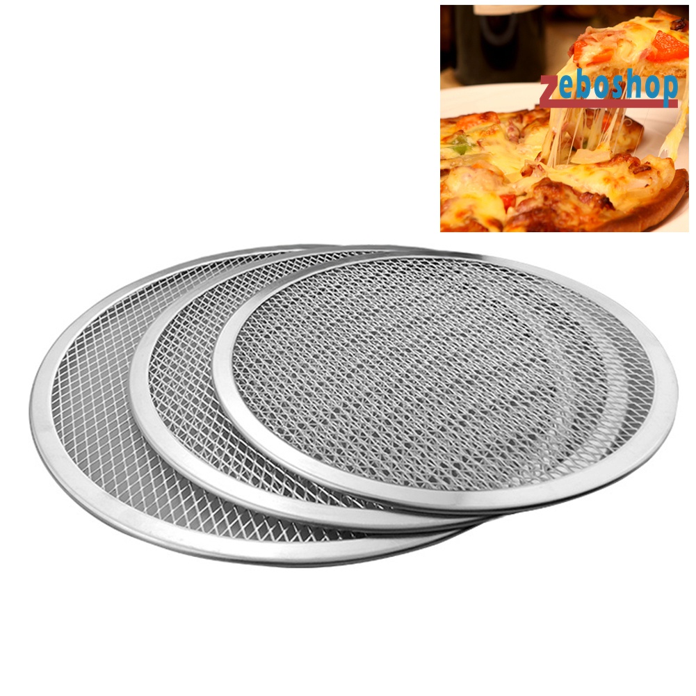 Khay Lưới Tròn Nướng Bánh Pizza Bằng Nhôm Dày Không Dính