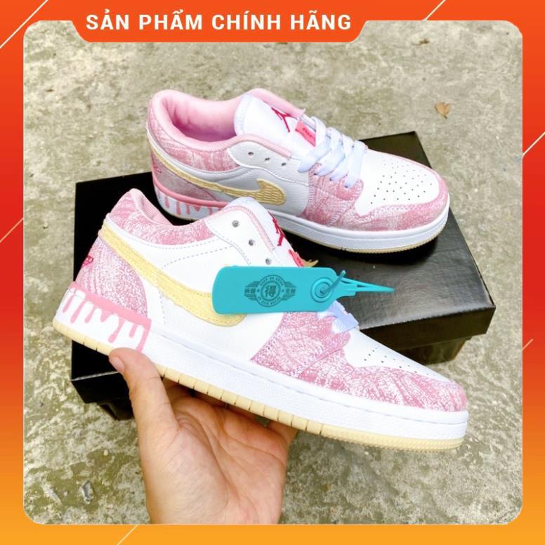 Giầy jordan 1 hồng kem fullbox chất đẹp | BigBuy360 - bigbuy360.vn