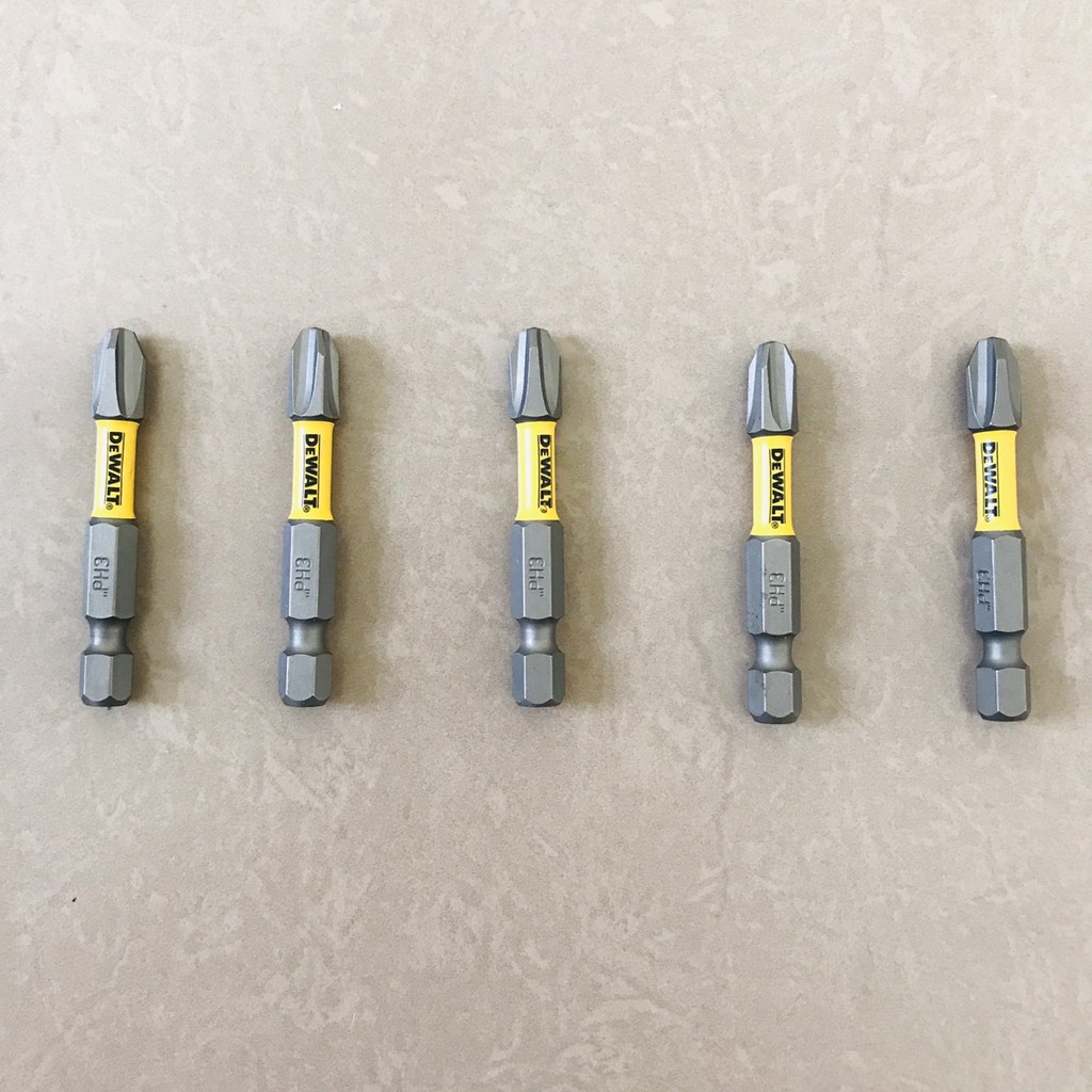 Bộ 5 Mũi Vít DeWalt PH3 Chính Hãng