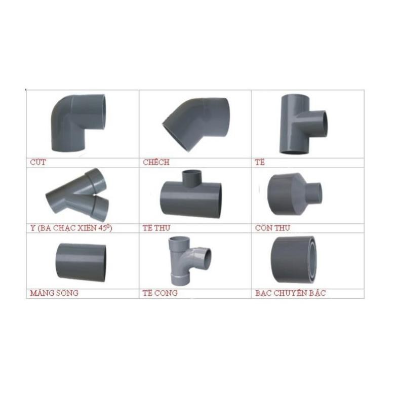 Cút 21, chếch, tê, măng sông, ren trong, ren ngoài 21 Tiền Phong