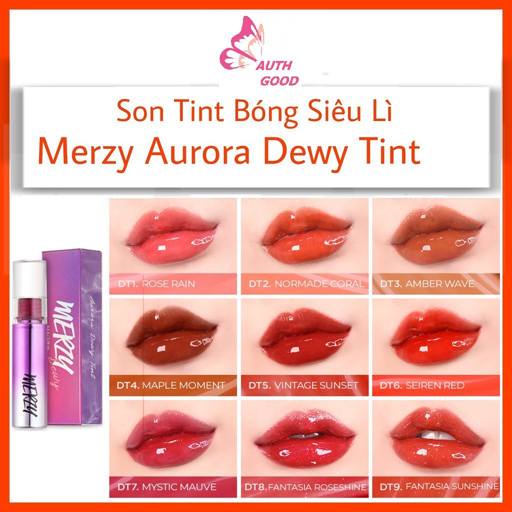 [ SẴN - AUTH ] Son Tint Bóng Cho Đôi Môi Căng Mọng Merzy Aurora Dewy Tint | BigBuy360 - bigbuy360.vn