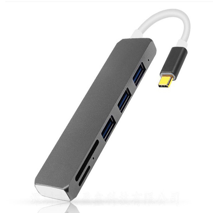 Hub chuyển USB, đọc thẻ nhớ dây type C Macbook