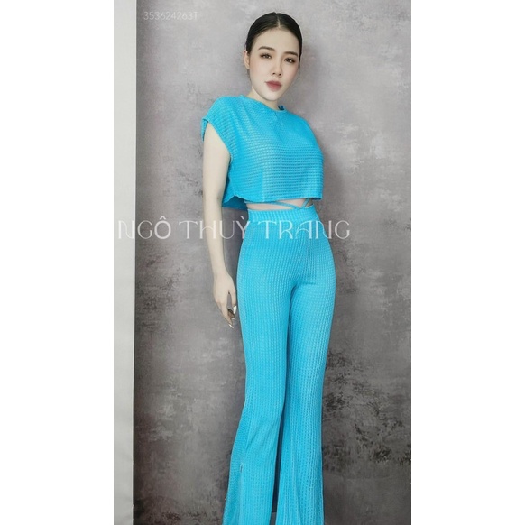 [ HOT COMBO ] SET ÁO TOP/ QUẦN DÀI XỐP THÊU, ĐI LÀM, ĐI CHƠI ĐỀU ĐẸP CỰC, CÓ ĐỦ CÁC SIZE UP shop valentina