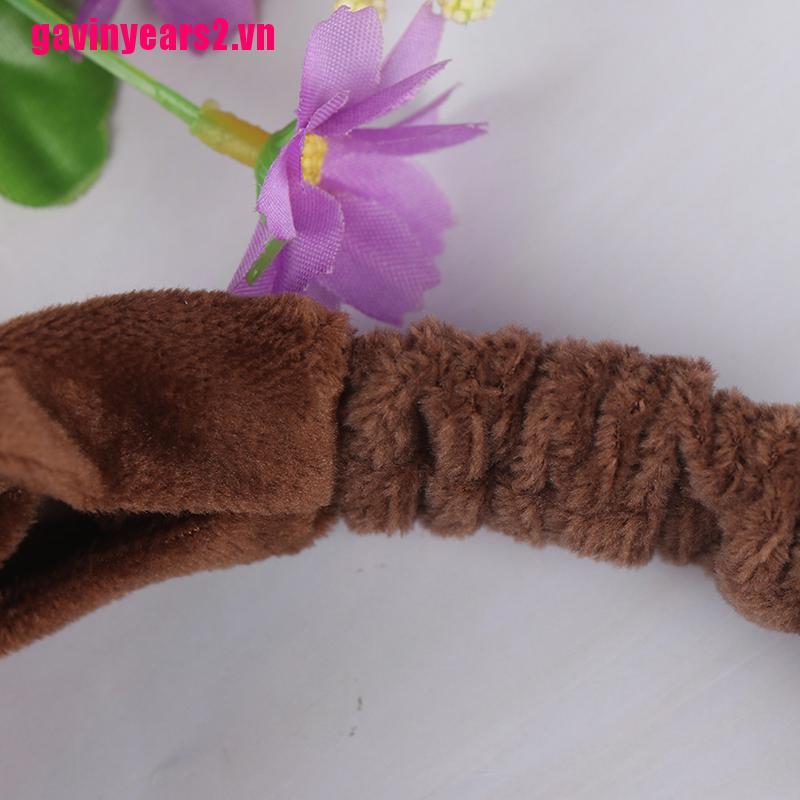 (Hàng Mới Về) Băng Đô Co Giãn Hình Tai Mèo Dễ Thương 1Cm