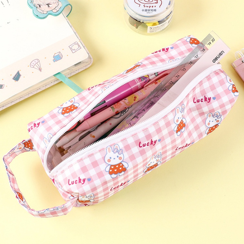 Túi Đựng Bút Đa Năng Sức Chứa Lớn Phong Cách Hoạt Hình Nhật Bản Đơn Giản Cho Học Sinh Tiểu Học Ốp