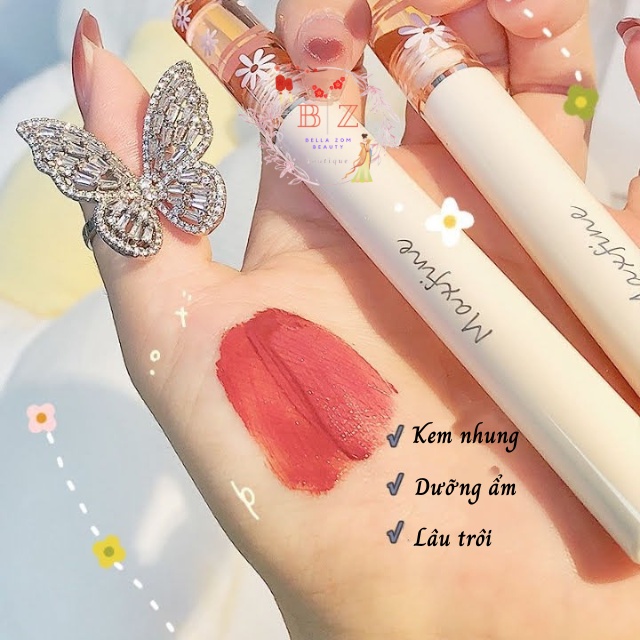 Son Môi Kem Nhung Mịn Lì Lâu Trôi Maxfine 6 Màu Phù Hợp Với Tất Cả Các Loại Trang Điểm - BellaZom Beauty