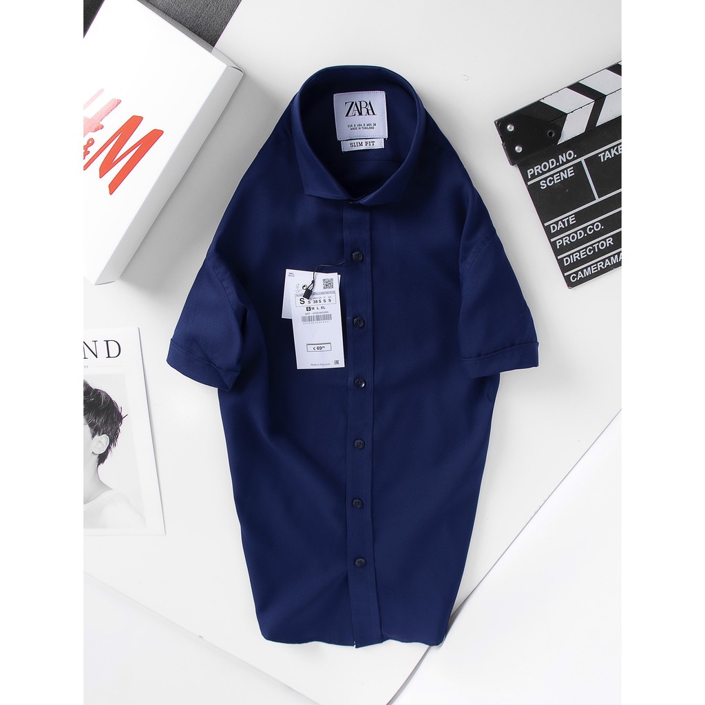 [FREESHIP][VIDEO SẢN PHẨM] Áo sơ mi trơn [ZARA][BAO ĐỔI TRẢ] ngắn tay | BigBuy360 - bigbuy360.vn