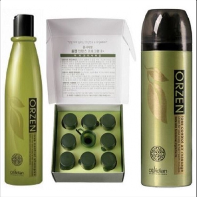 Bộ sản phẩm kích thích mọc tóc Orzen Loss Control Obsidian