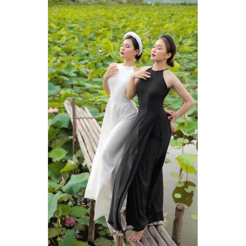 Áo dài yếm kèm quần, mấn