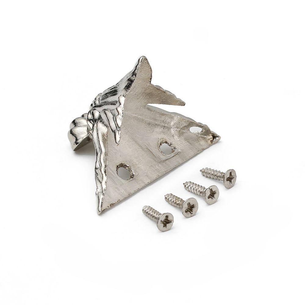 Set 4 Khung Kim Loại Hình Tam Giác Gắn Góc Đồ Nội Thất DIY