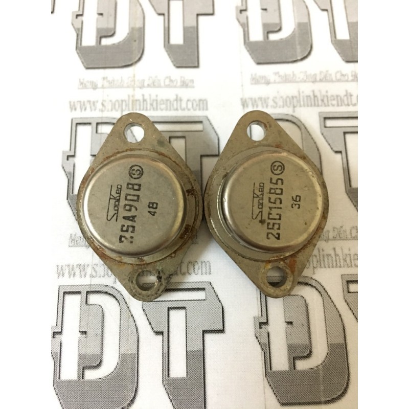 Cặp sò sắt sanken 2SA908 2SC1585 hàng zin tháo máy