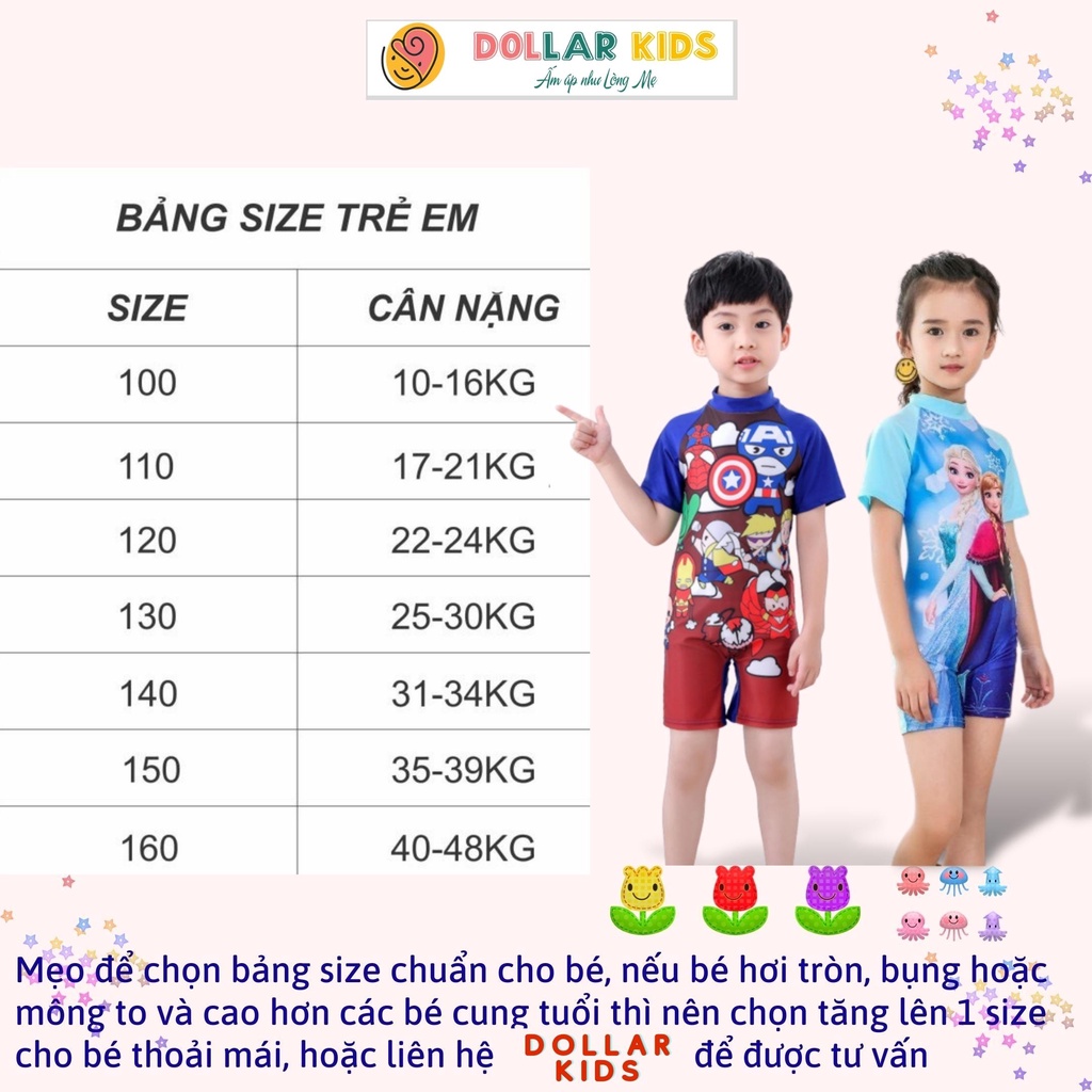 Đồ Bơi Trẻ Em Hãng Dollarkids Từ 10kg Đến 46Kg