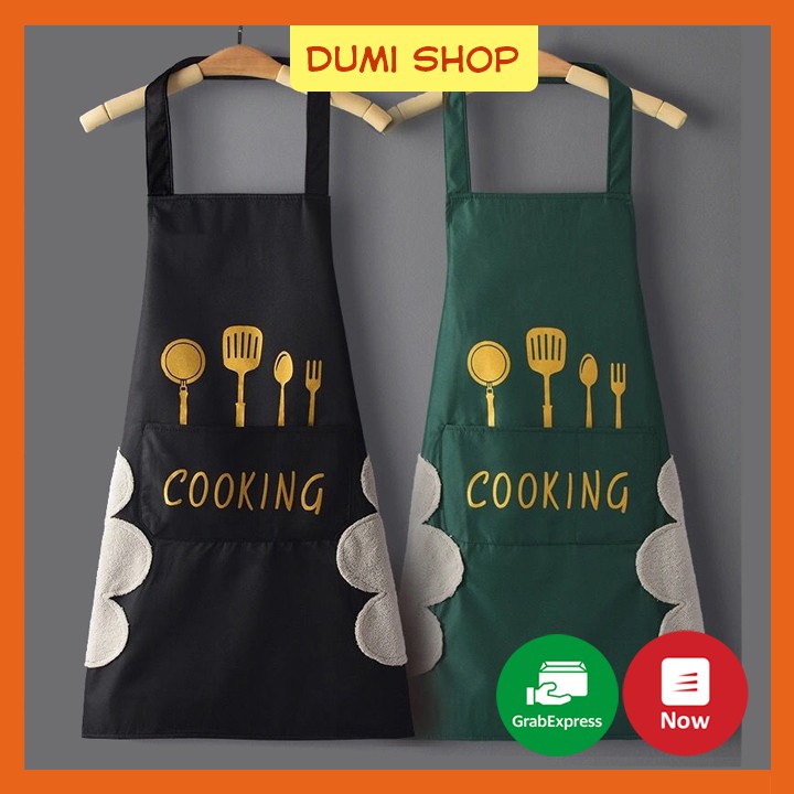 Tạp Dề Cooking Có Túi Đựng Và Chỗ Lau Tay - Dumi Shop