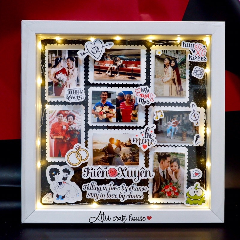 Khung Hình Scrapbook Handmade - Khung Hình Nổi - Sinh Nhật - Kỷ Niệm - Baby - Set Tự Tay Làm